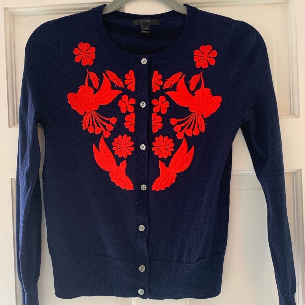 Embroidered cardigan